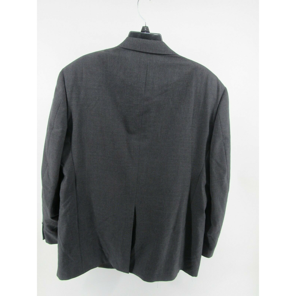 Hart Schaffner & Marx Micron 2000 Charcoal Gray Wool 2 Button Jacket Blazer 44 R - Picture 6 of 12